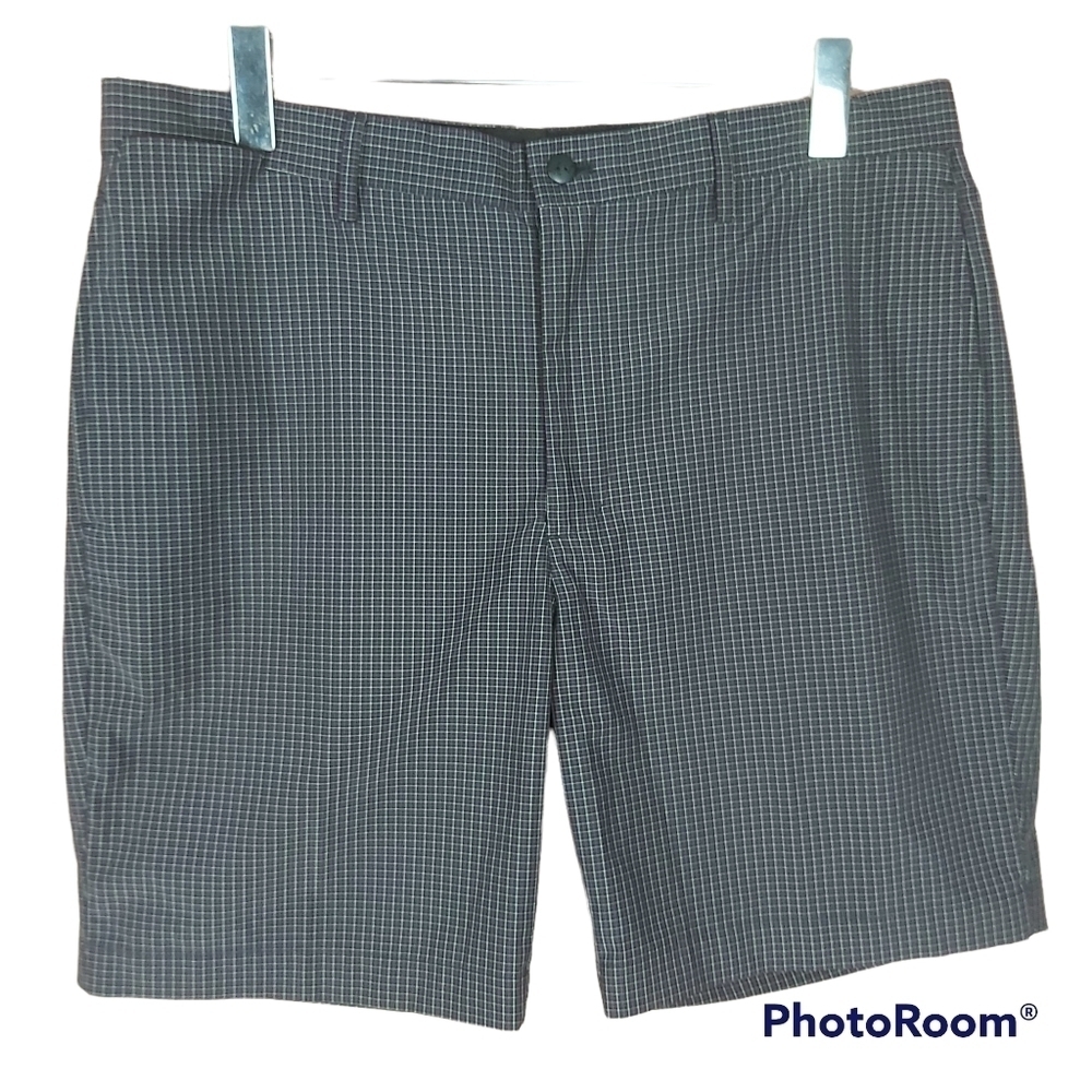 𝅺🍄3/50$🍄 GREG NORMAN plaid golf casual bermuda men's shorts size 36